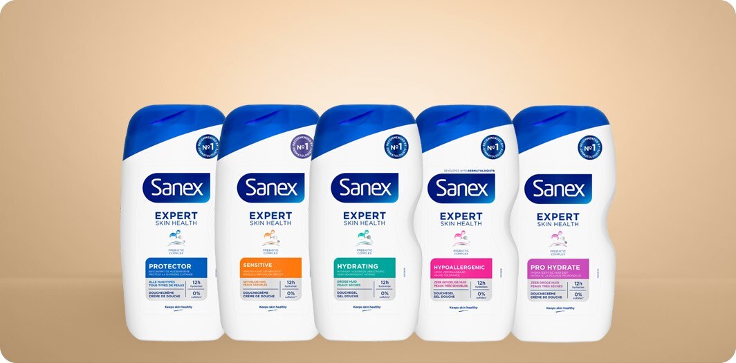 volledige lijn van Sanex Expert Skin Health